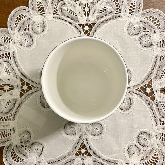 KATE SPADE, New York, Black Polka-Dot Cup/Container, Lenox Porcelain - Picture 3 of 4